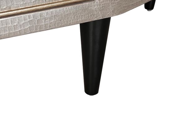 ART-N2911-S Комод серебристый с каменн.столешницей 160*43*102см