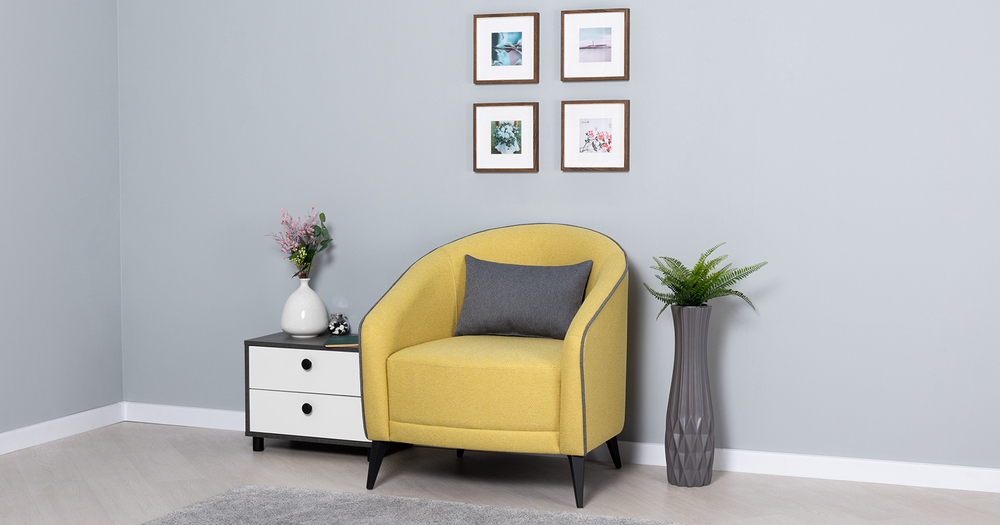 Бернис кресло для отдыха (горчица)