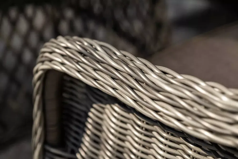 "Равенна" обеденная группа плетеная, цвет графит