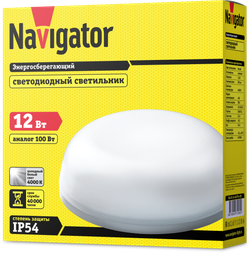 Светильник Navigator 71 580 NBL-R2-12-4K-IP54-LED