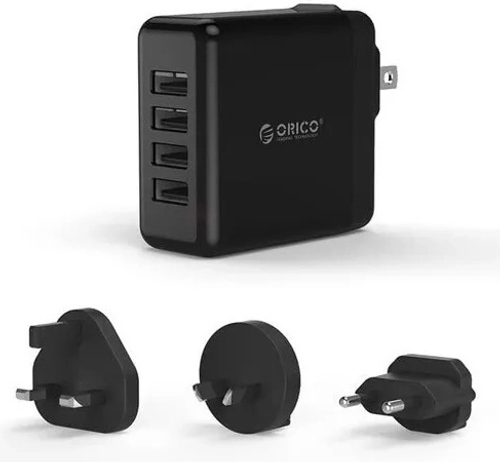 Зарядное устройство Orico DSP-4U-SG-BK-PRO черный