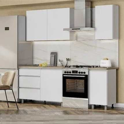 Кухонный гарнитур Den 2,0м Белый/Дуб Сонома