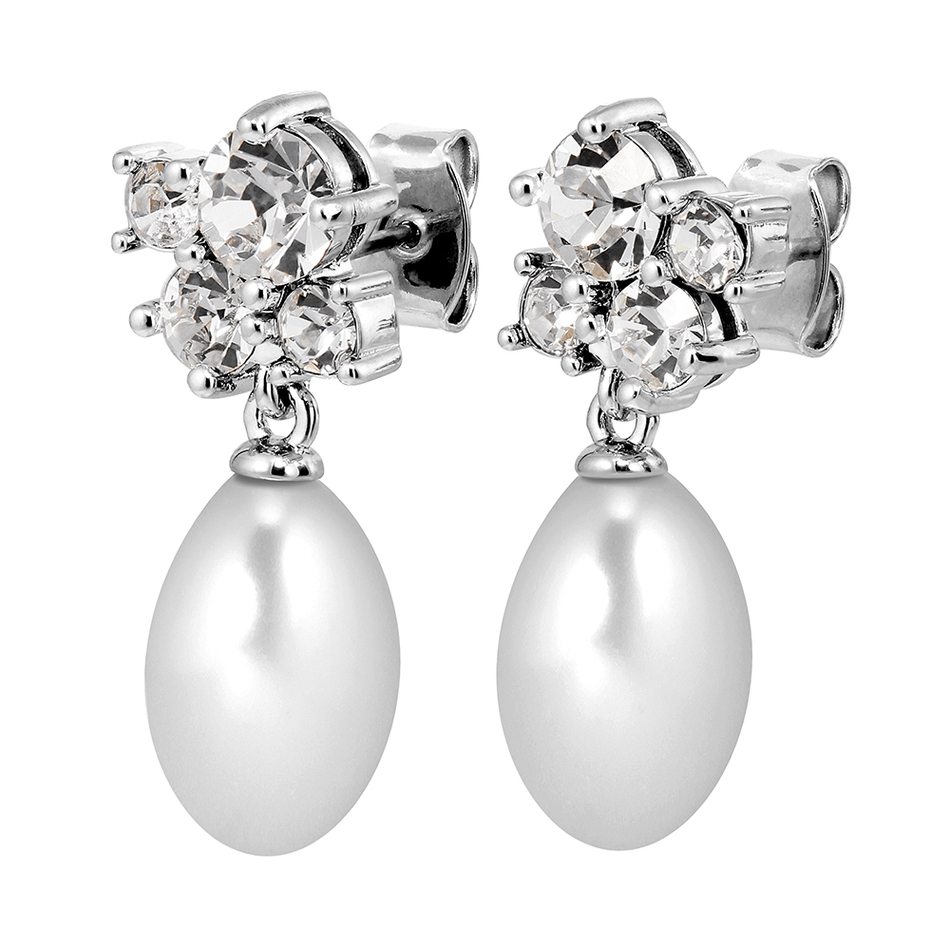 Серьги Dyrberg Kern PETUN SS CRYSTAL / WHITE PEARL 480055