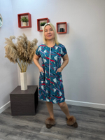 Халат женский "Молодежный К.П" молния (126)