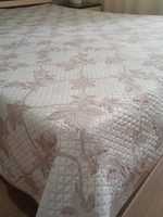 Покрывало жаккардовое двухстороннее Нежность 2656-16 беж,белый евро (240х200)