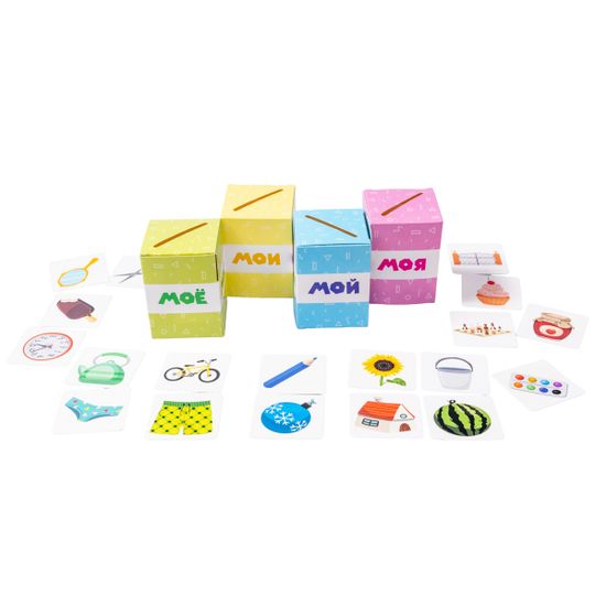 Игра развивающая Умный сортер "Мой, моя, мое, мои"