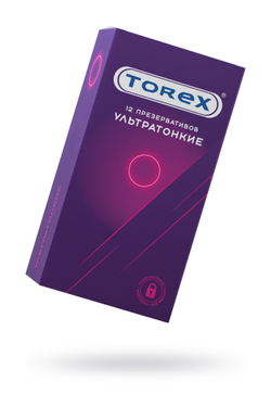 Презервативы ультратонкие TOREX латекс, №12, 19 см