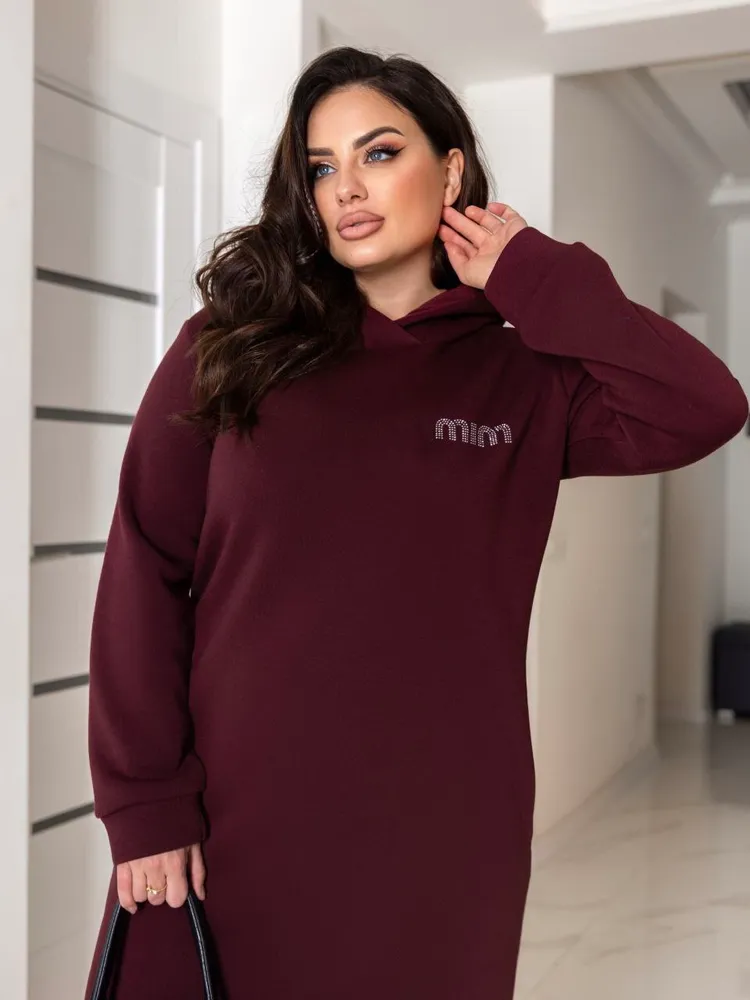 Платье-худи УК-988-2 Фабрика Моды