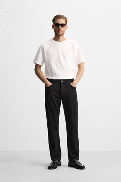 ZARA ДЖИНСЫ REGULAR FIT, УГОЛЬНЫЙ