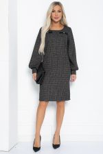 Платье Шарли (черно-бежевое) П12362-18 LT Collection
