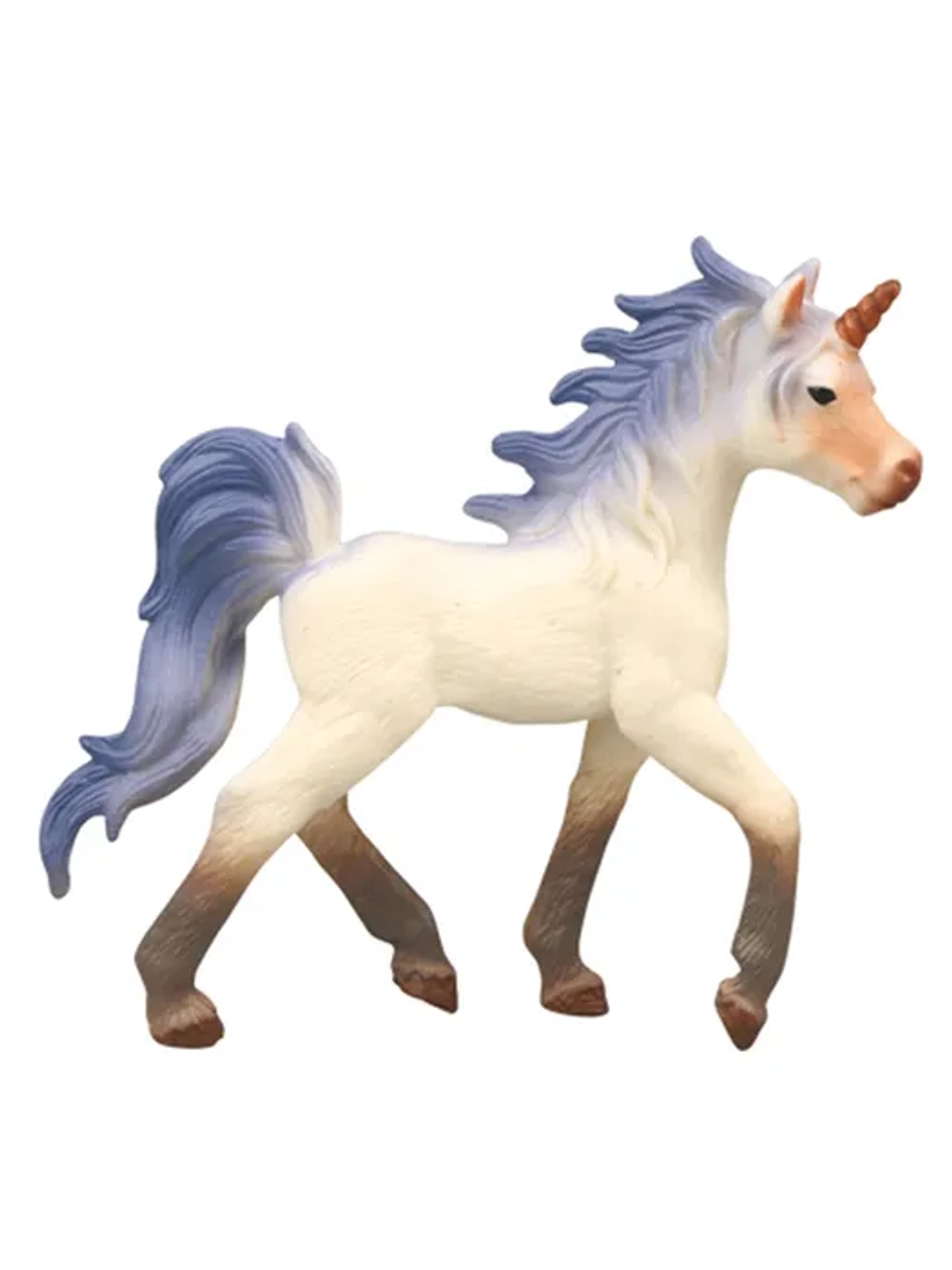Набор фигурок животных Мир фэнтези Семья белых единорогов с синей гривой 2 шт