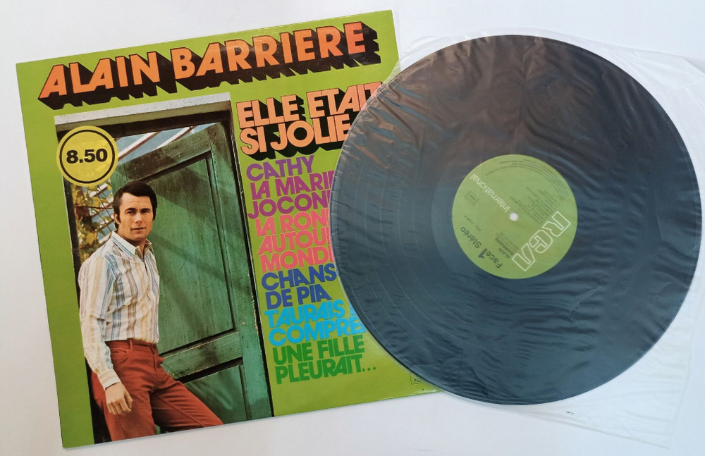 Винтажная виниловая пластинка LP Alain Barriere Elle Etait Si Jolie (France 1974)