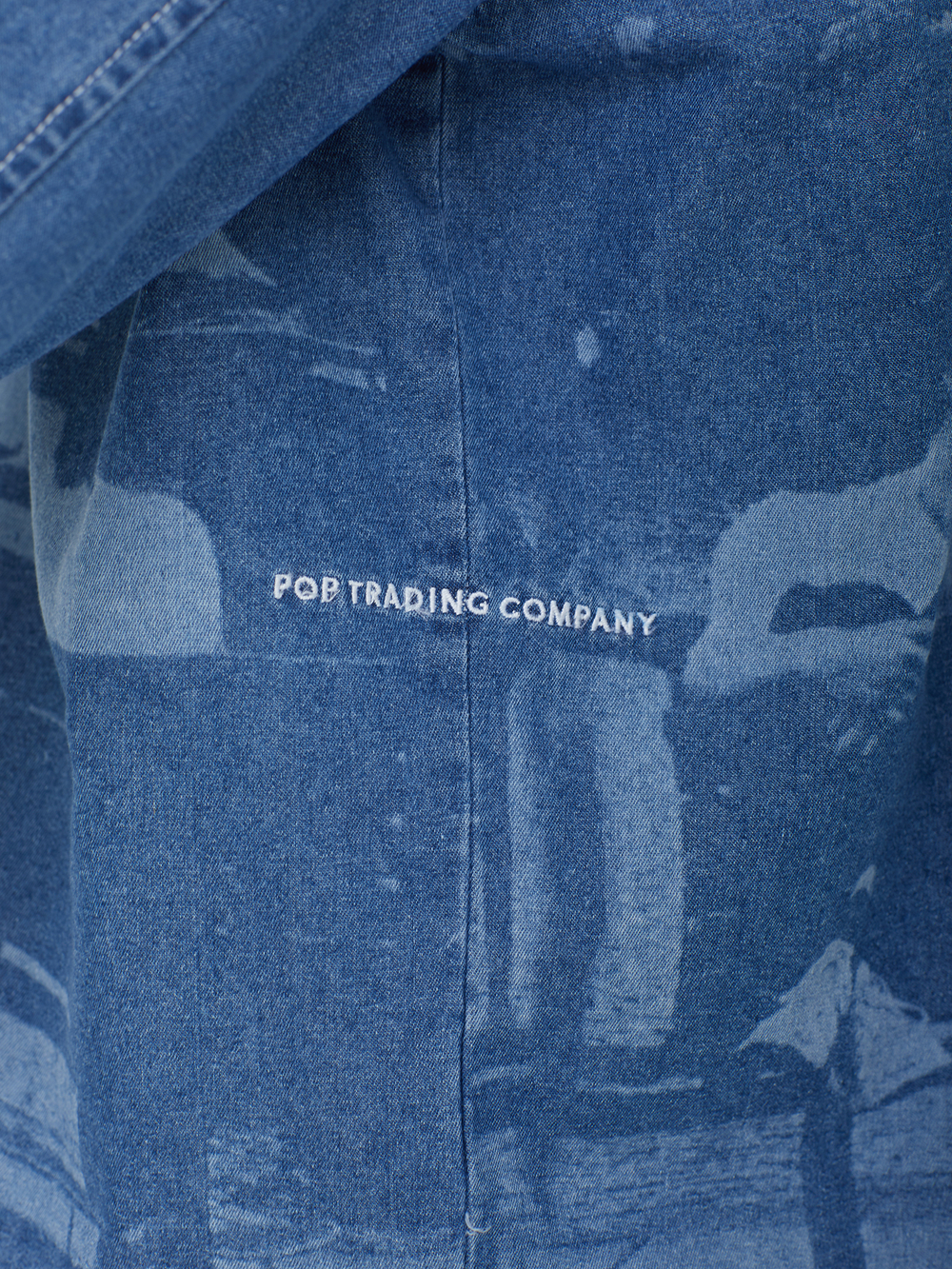 Мужская Рубашка Printed Denim