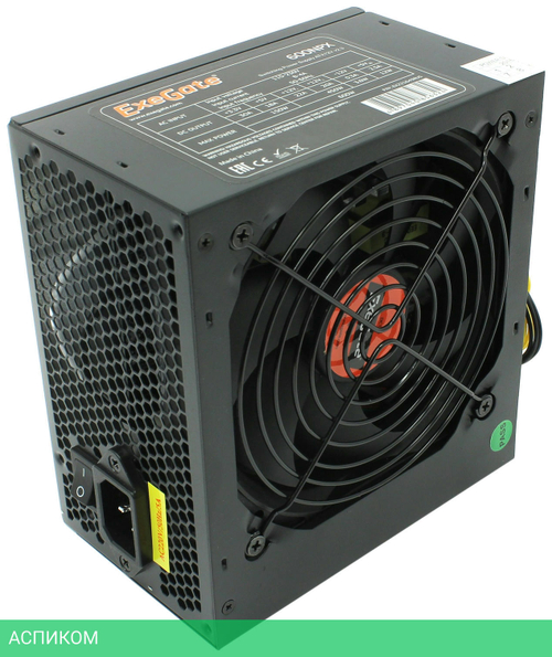 Блок питания ExeGate 600NPX 600W Black (EX221643RUS)