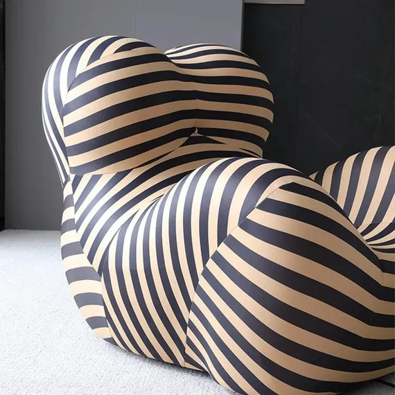 Кресло DIVA, чёрно-жёлтое