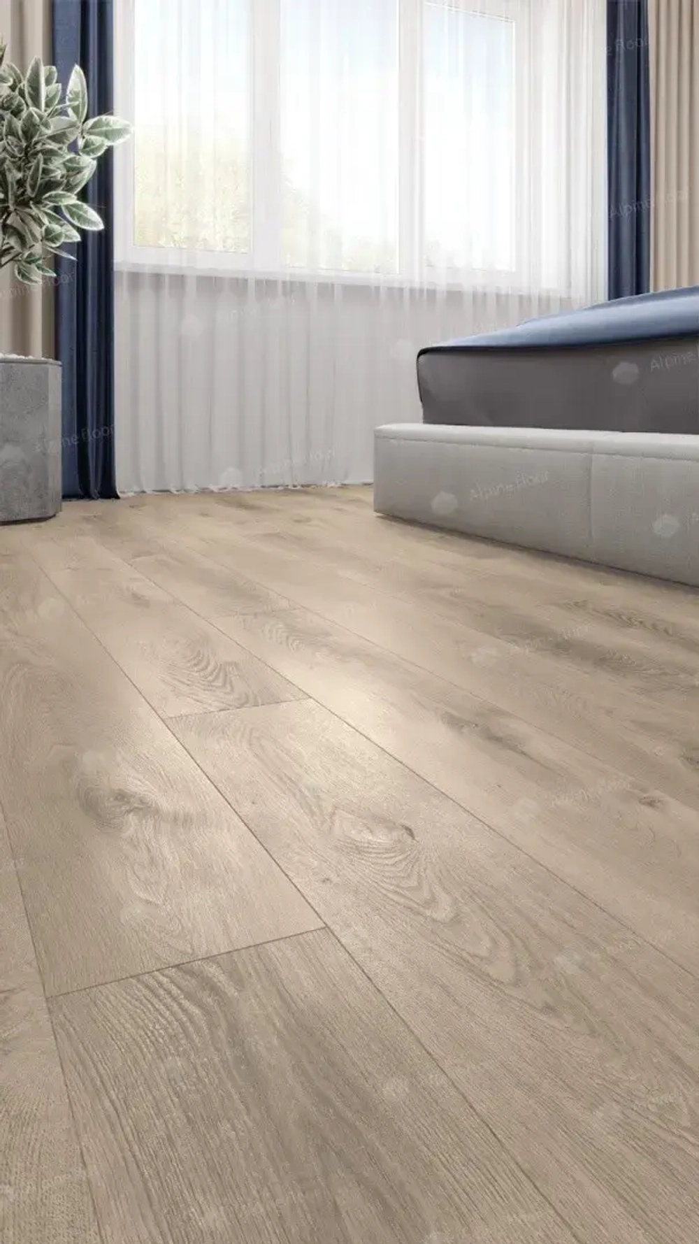 SPC ламинат Alpine Floor Дуб Натуральный Отбеленный ABA