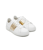 Кожаные кроссовки TWINSET - белый(241TCP010)