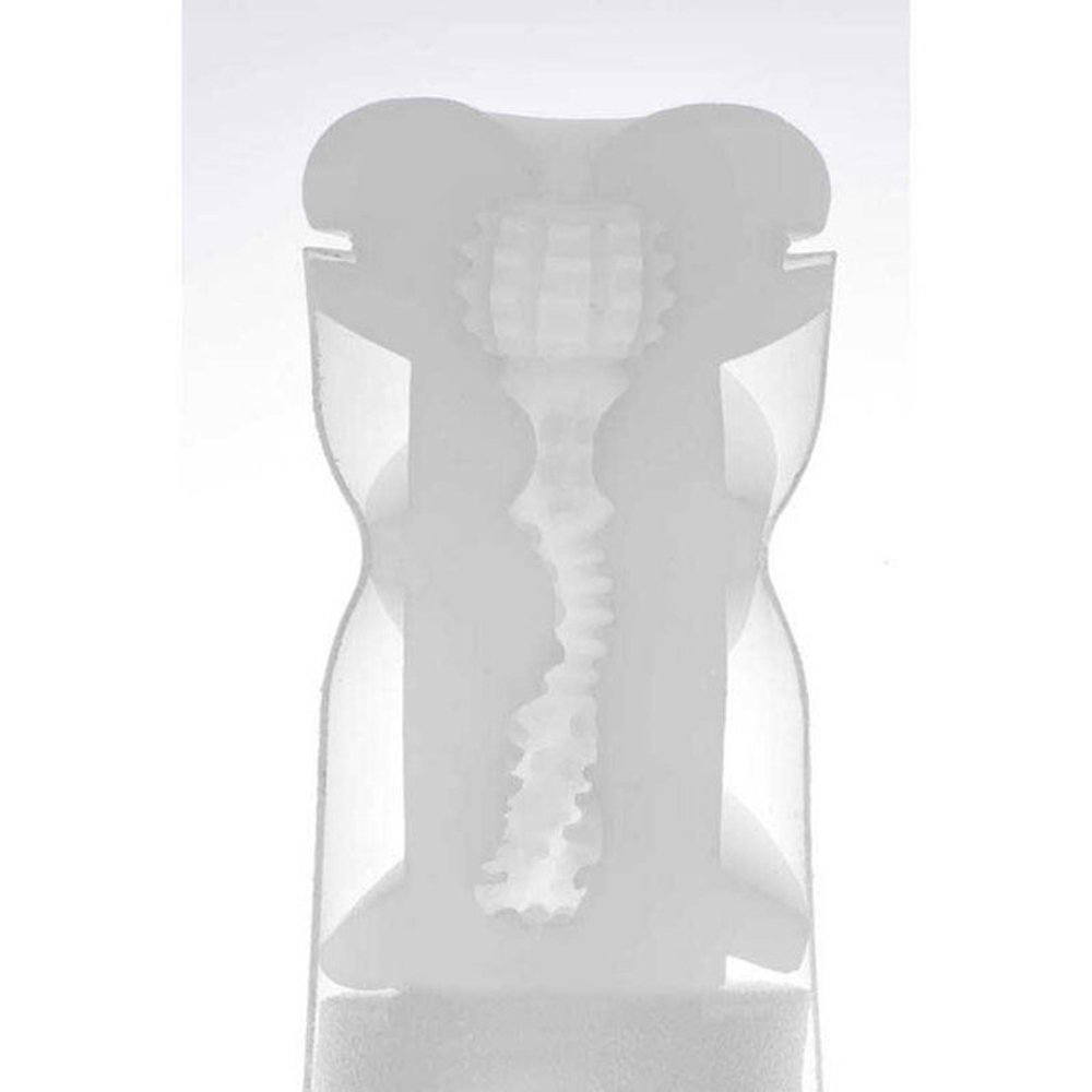 Мастурбатор из силиконового геля Genmu Sure-Fire Weapon, коричнево-зеленый (Цвет: Коричневый и зеленый, Вкладка белая)