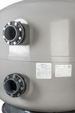 Фильтр AquaViva MS2000 (157m3/h, 2000mm, 5610kg, 140mm, 2,5Бар) + люк д/выгрузки и смотровое стекло