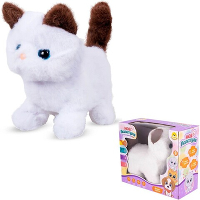 Кошка Levatoys FCJ0919375 Моя лапатуля на батарейках в кор.
