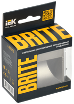 BRITE Подсветка светодиодная встраиваемая ПЛ20-БрШ шампань IEK