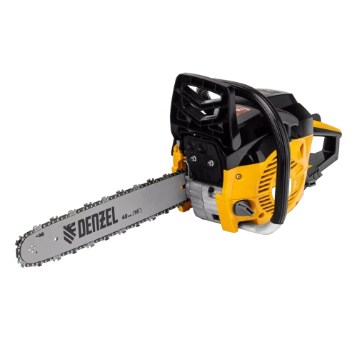 Пила цепная бензиновая DGS-4516, шина 40 см, 45 см3, 3 л.с, шаг 3/8, паз 1.3 мм, 57 звеньев Denzel, 95230