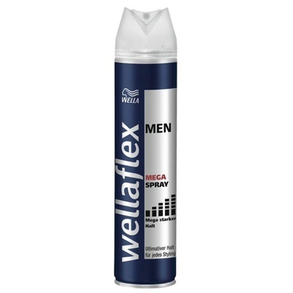 Wellaflex Men Лак для волос Mega Spray, мегасильная фиксация, 250 мл