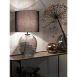 Лампа настольная mirage, D24 см с черным абажуром