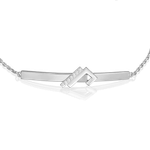 Браслет из белого золота c фианитами Артикул: 05-0765-00-401-1120