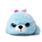 Нерпа "Пушистик с цветным бантом" 30 см