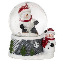 GAEM Фигурка декоративная "Снеговик" в стекл шаре, L5,5 W5 H6 см, 2в.