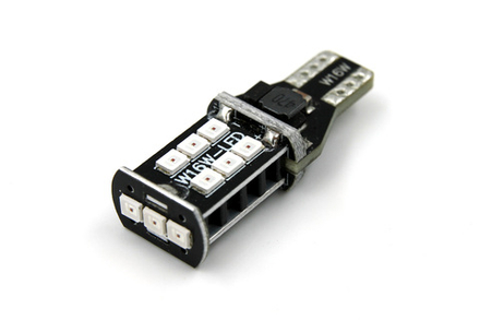 Светодиодная лампа W16W T15-3G15L (красный), 1шт