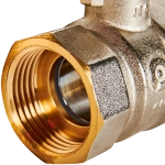 Кран шаровой полнопроходной ROMMER - 1" (ВР/ВР, PN40, ручка-рычаг)