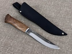 Финский нож Леуку, сталь 95Х18, рукоять орех