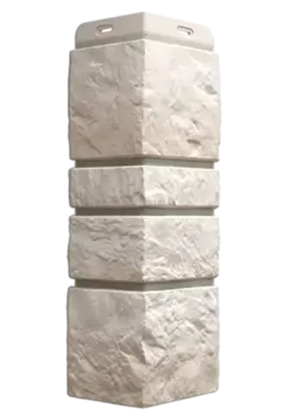 Угол наружный для фасадных панелей Burg, Белый