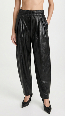 Брюки из экокожи