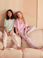 Пижама для девочки Next Q96-896, 2 шт., Салатовый, Розовый