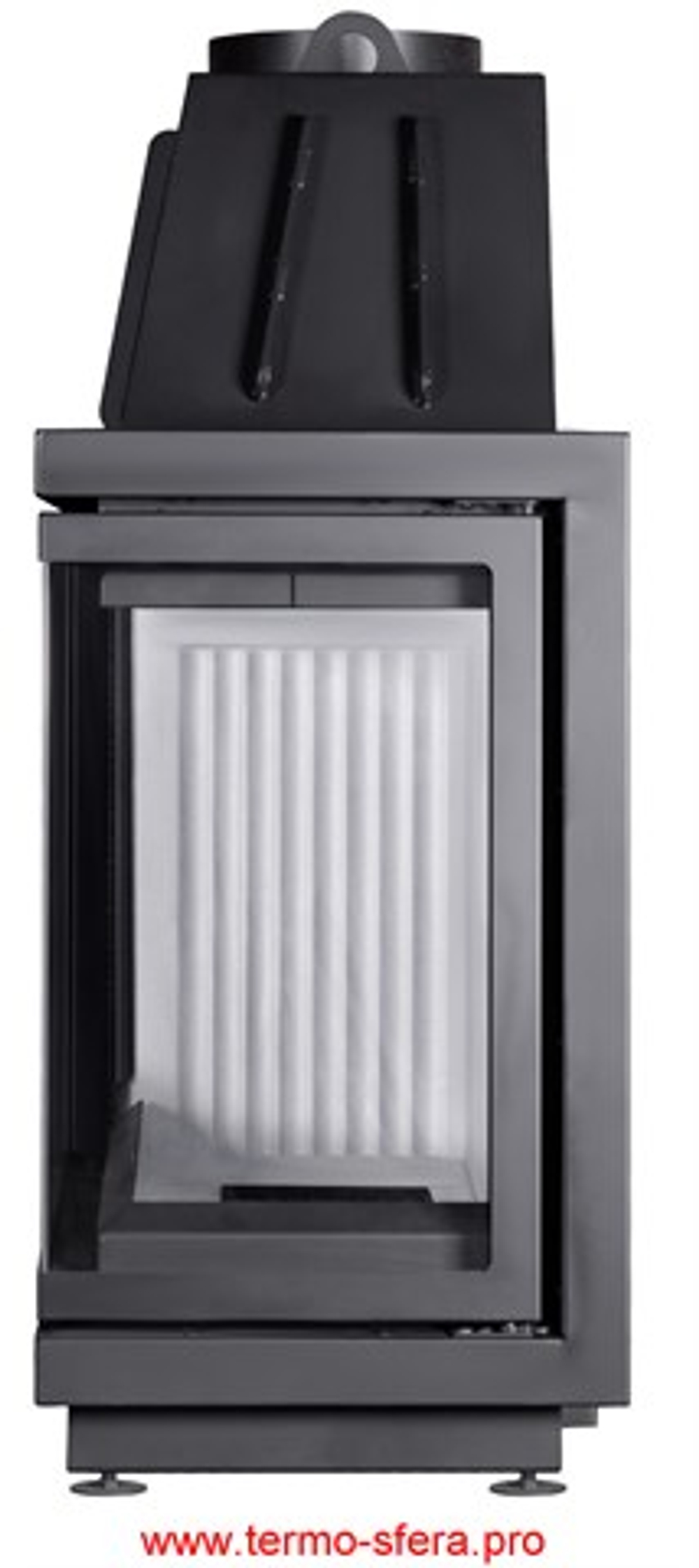 Каминная топка Экокамин Альфа 1000 R два стекла правая