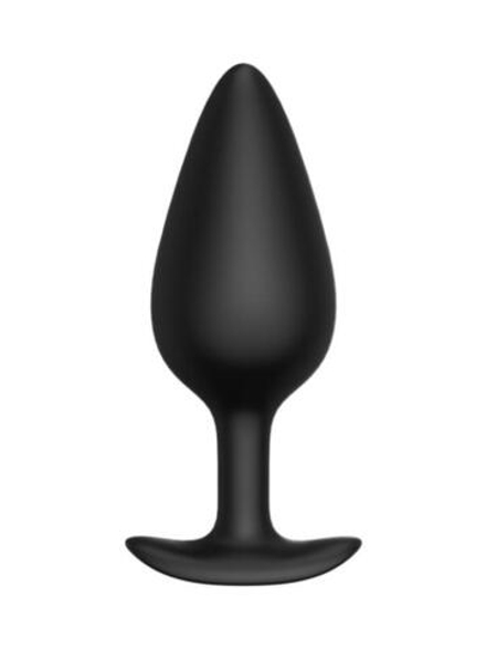 Черная анальная пробка Butt plug №04 - 10 см.