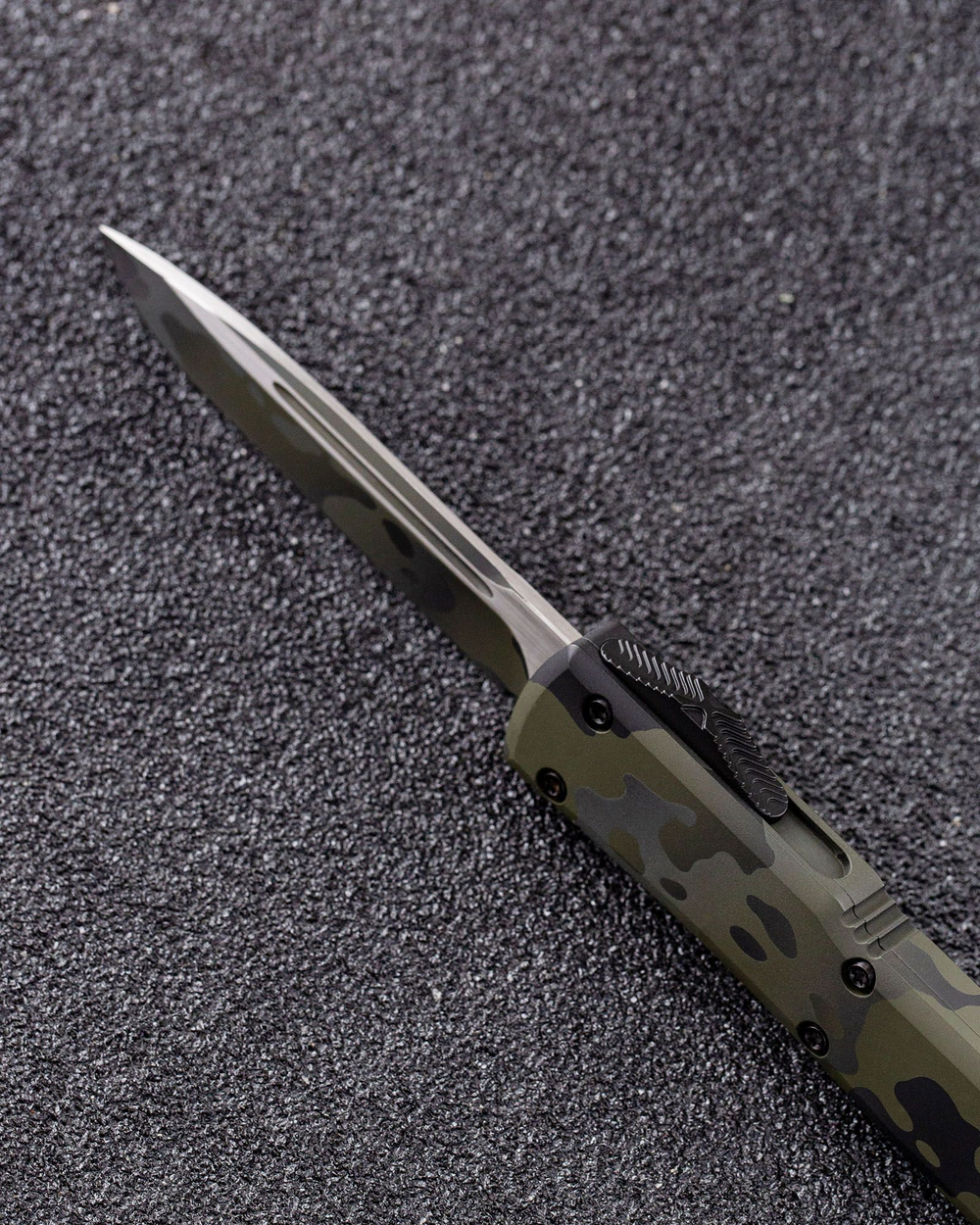 Автоматический складной нож SteelBro Ultratech S/E Standart Black CAMO VG-10 121-1BСS (черный-камуфляж)