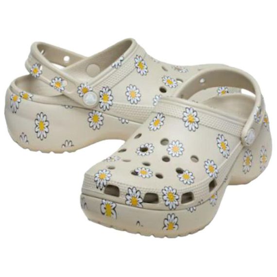 Crocs Classic Platform Floral Clog 'White'