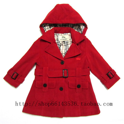 Плащ детский с поясом и съемным капюшоном