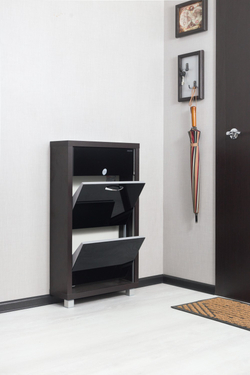 Обувница в прихожую для обуви Айрон Люкс Плюс 2 секции