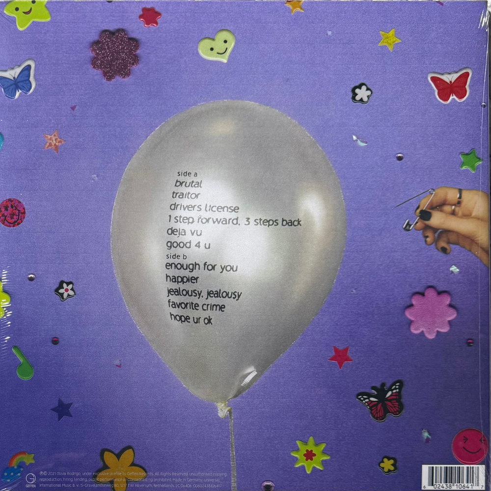 Виниловая пластинка Olivia Rodrigo ‎– Sour (Германия 2021г.) LP