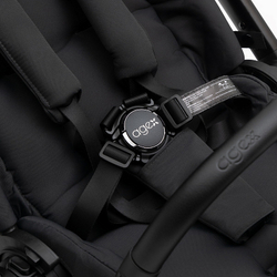 Коляска Agex Prima Pro 3 в 1 с автокреслом i-Safe Black Midnight Grey (Темно-серый)
