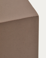 Уличный столик Rustella из коричневого бетона, 35 x 35 см