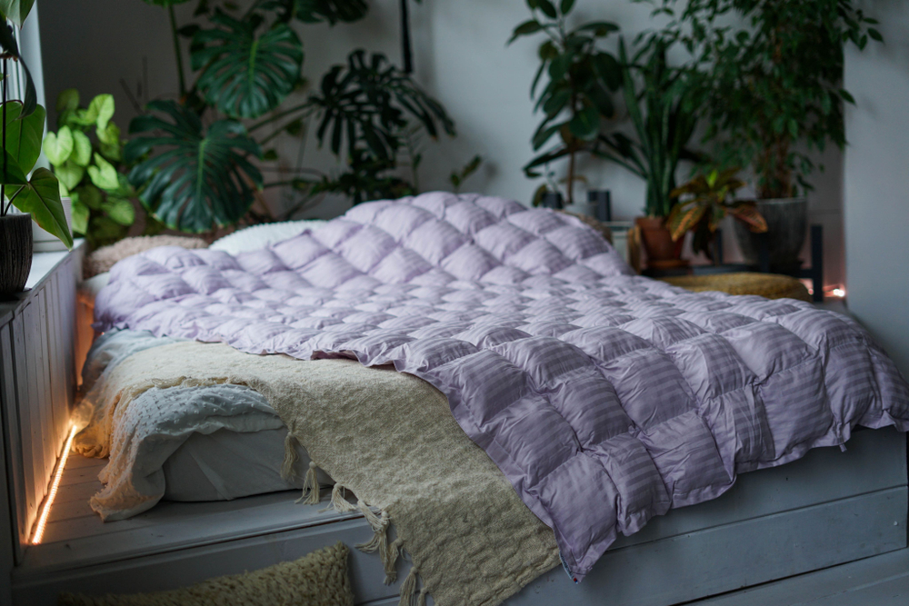 Утяжеленное тёплое одеяло Obyatia со стеклянными микросферами 85х125/ 3кг