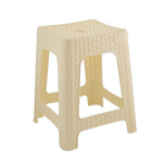 Табурет квадратный Rattan 363х363х448мм сливочный