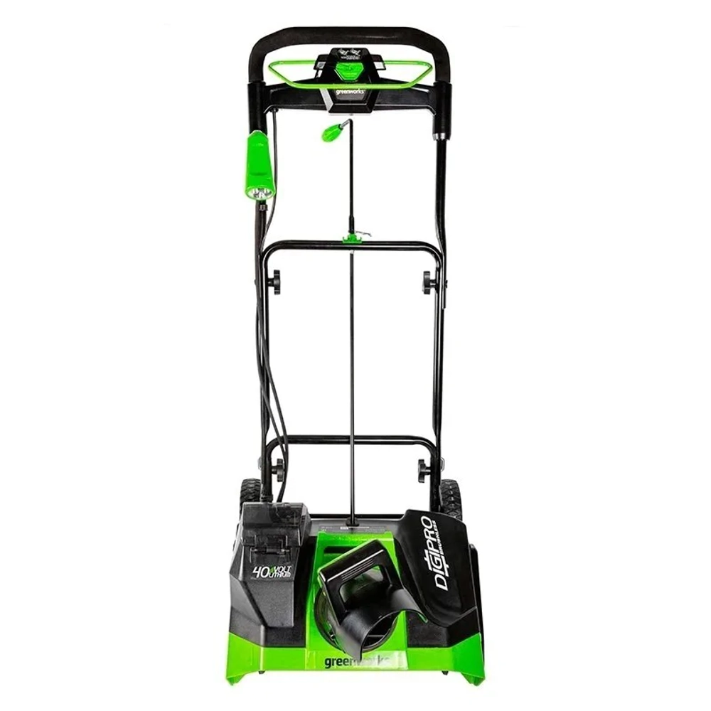 Greenworks GD40SB 40В аккумуляторный снегоуборщик (1 x 4 Ач, ЗУ) ковш 51 см, выброс 6 м 2600607