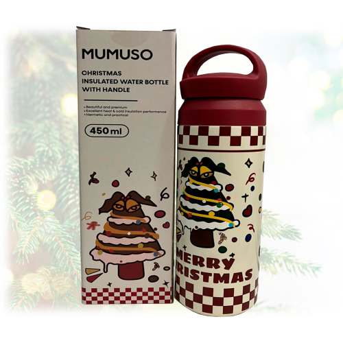 Mumuso Термобутылка в новогоднем дизайне